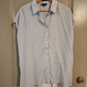 Saks Fifth Avenue Blue Stripe Top